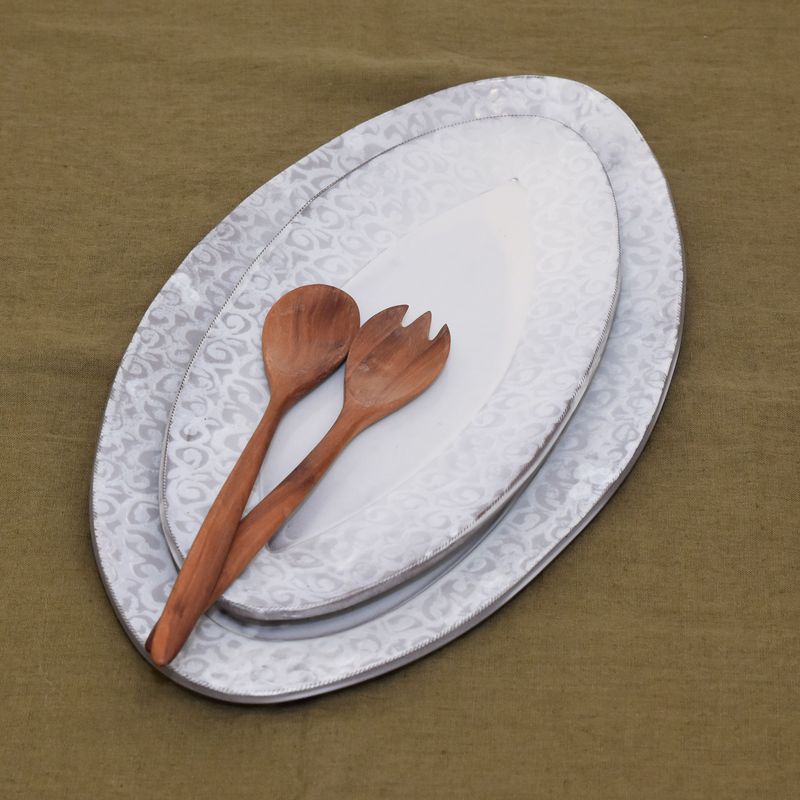 servierplatte-keramik-oval-49-5-handgetoepfert-dresden-ranke-weiss-1 Piccolo Keramik - Handgemachte Keramik und getöpfertes Geschirr -