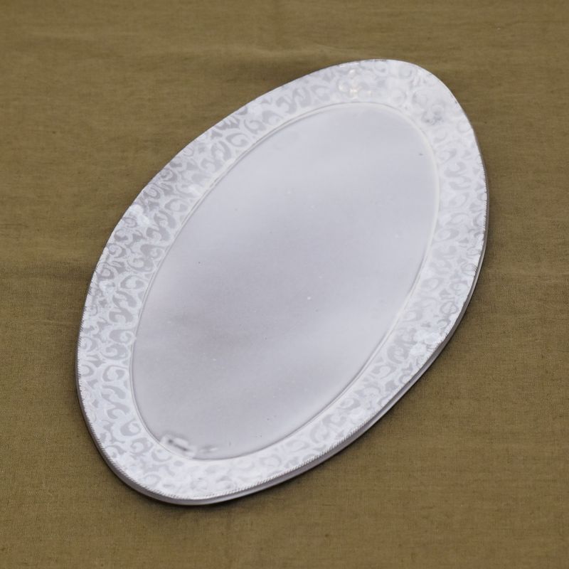 servierplatte-keramik-oval-49-5-handgetoepfert-dresden-ranke-weiss-2 Piccolo Keramik - Handgemachte Keramik und getöpfertes Geschirr -