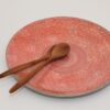 servierplatte-teller-keramik-rund-42-handgetoepfert-dresden-ranke-rot-4 Piccolo Keramik - Handgemachte Keramik und getöpfertes Geschirr -